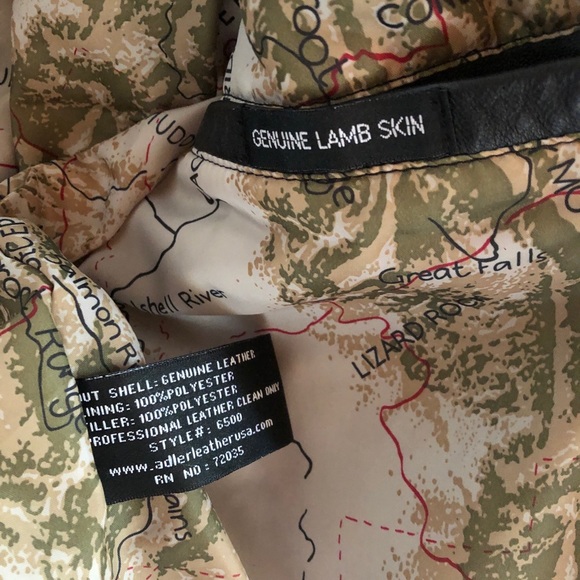 Men's Black Lambskin Leather Bomber Jacket - Picture 6 of 6